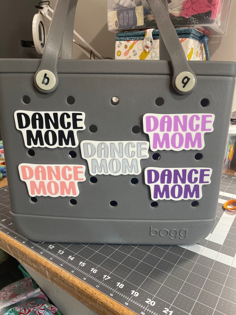 Lot of 5 Slightly Imperfect Dance Mom Dance Themed Bogg Bag Charms